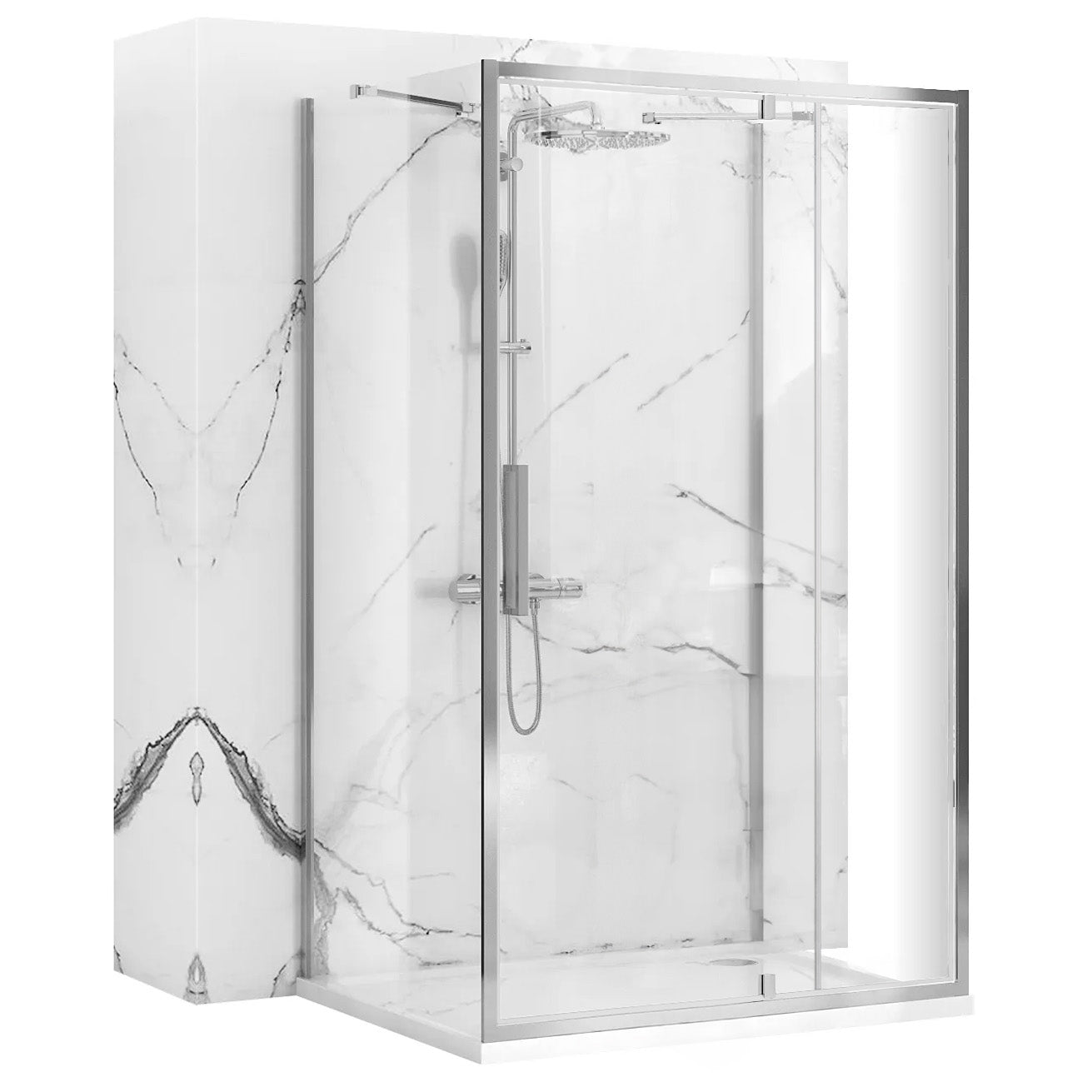 Cabina Dus Rea Rapid Swing Chrome 90x80 2