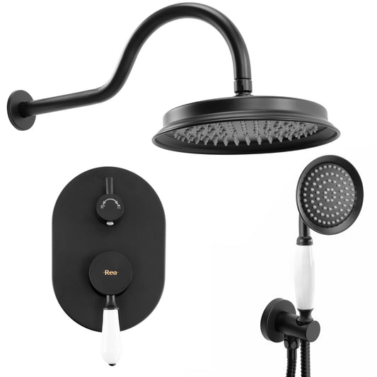 Set de dus incastrat Rea Serra Black + BOX 1