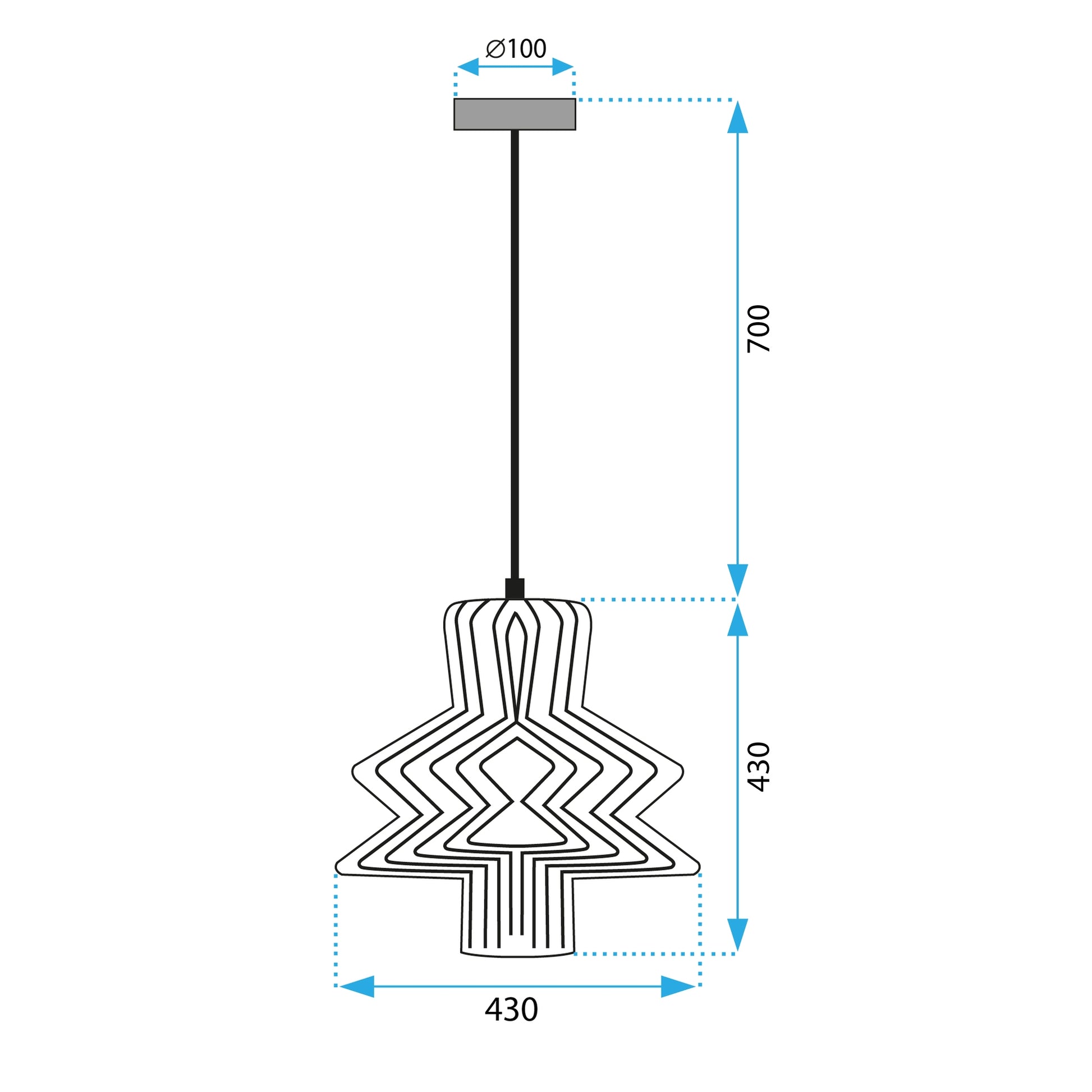 Lampă De Tavan APP1458-1CP  6