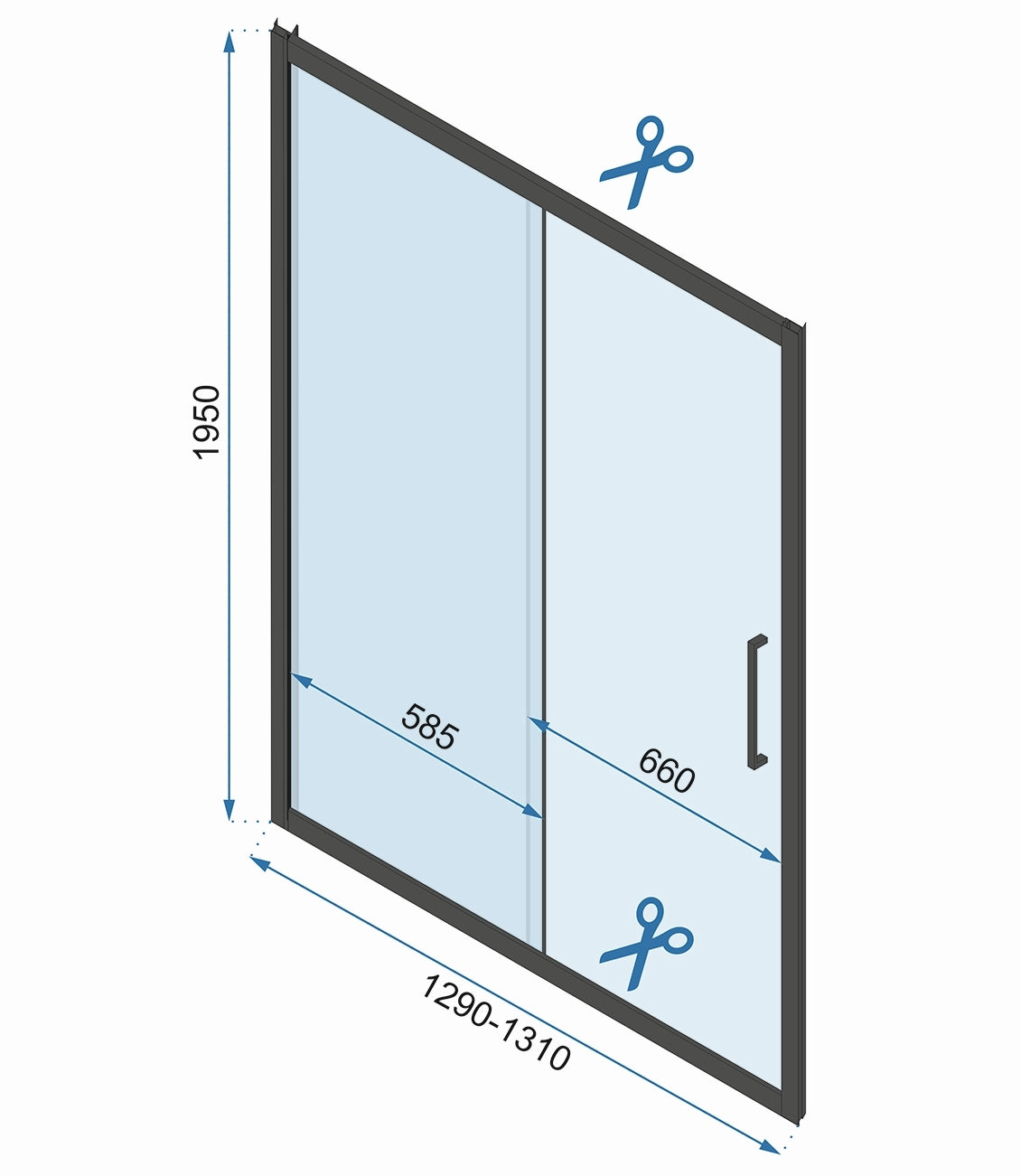Cabina dus REA Rapid Slide Chrome Usa: 120 Perete: 100 9