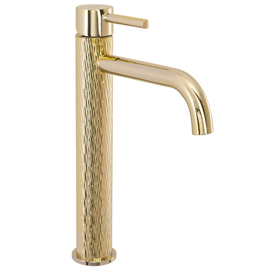 Baterie lavoar Rea Lungo ART Gold Auriu inalta  1