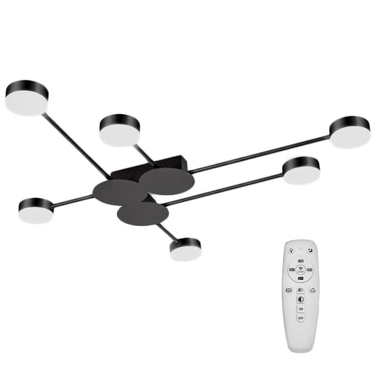 LAMPĂ MODERNĂ DE PLAFON NEGRA LED 6 BRATE APP521-6C  1