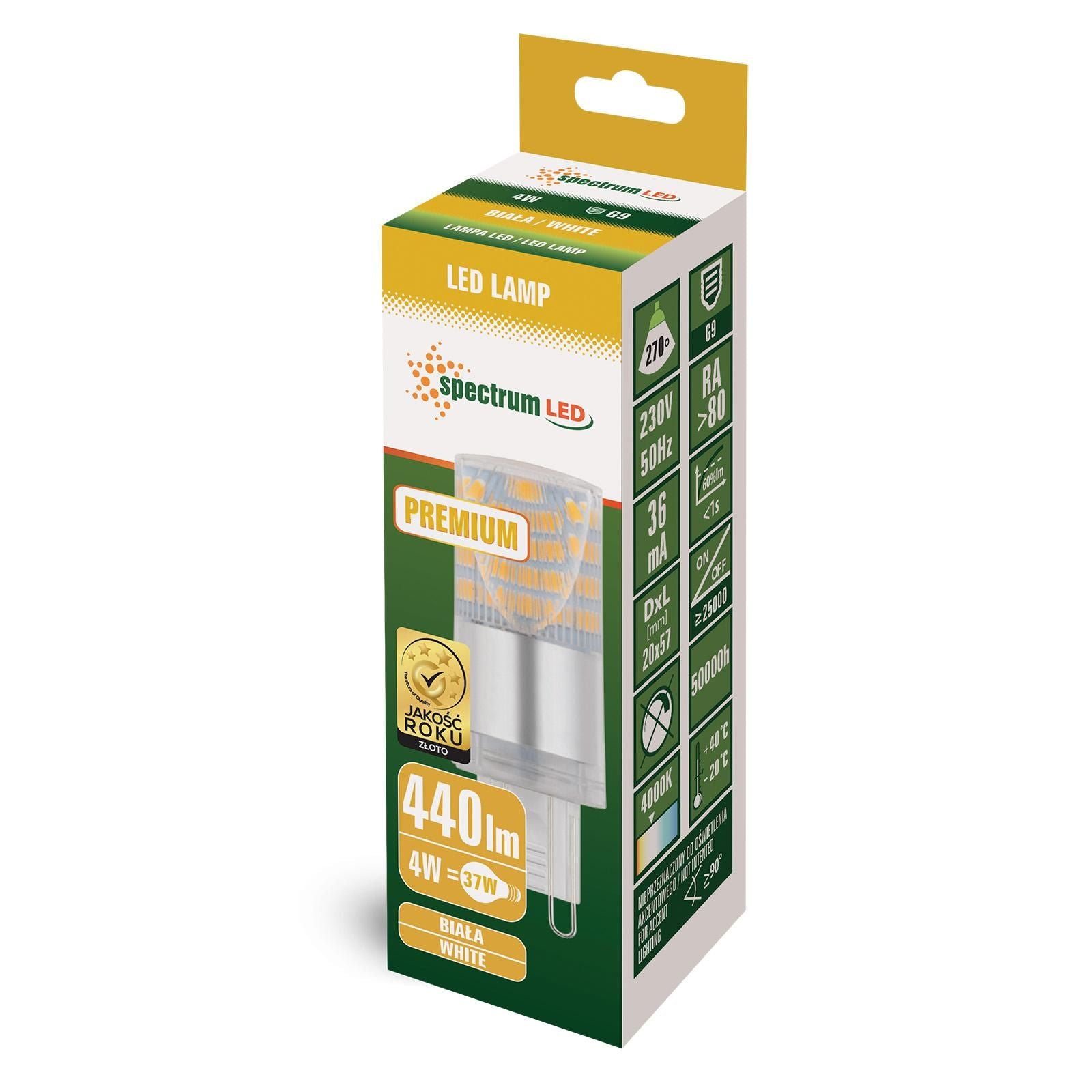 Bec LED lumina neutra G9 4W 230V PREMIUM 14434  2