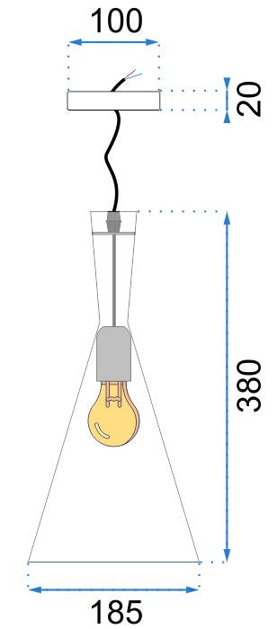 Lampa DE TAVAN COSTA B negru  10