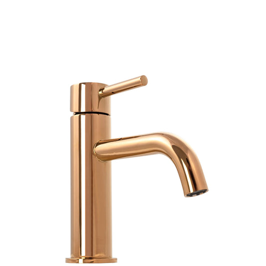 Baterie pentru lavoar Rea Lungo ROSE Gold roz Auriu Low  1