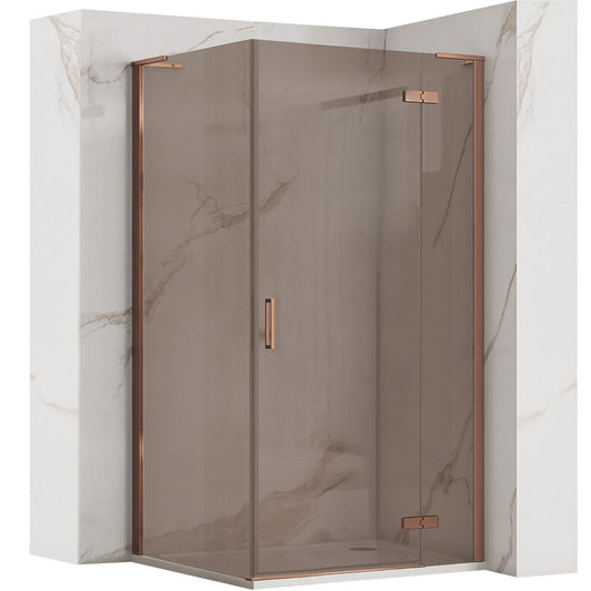 Cabina dus REA Hugo Copper Brush 80x80  1