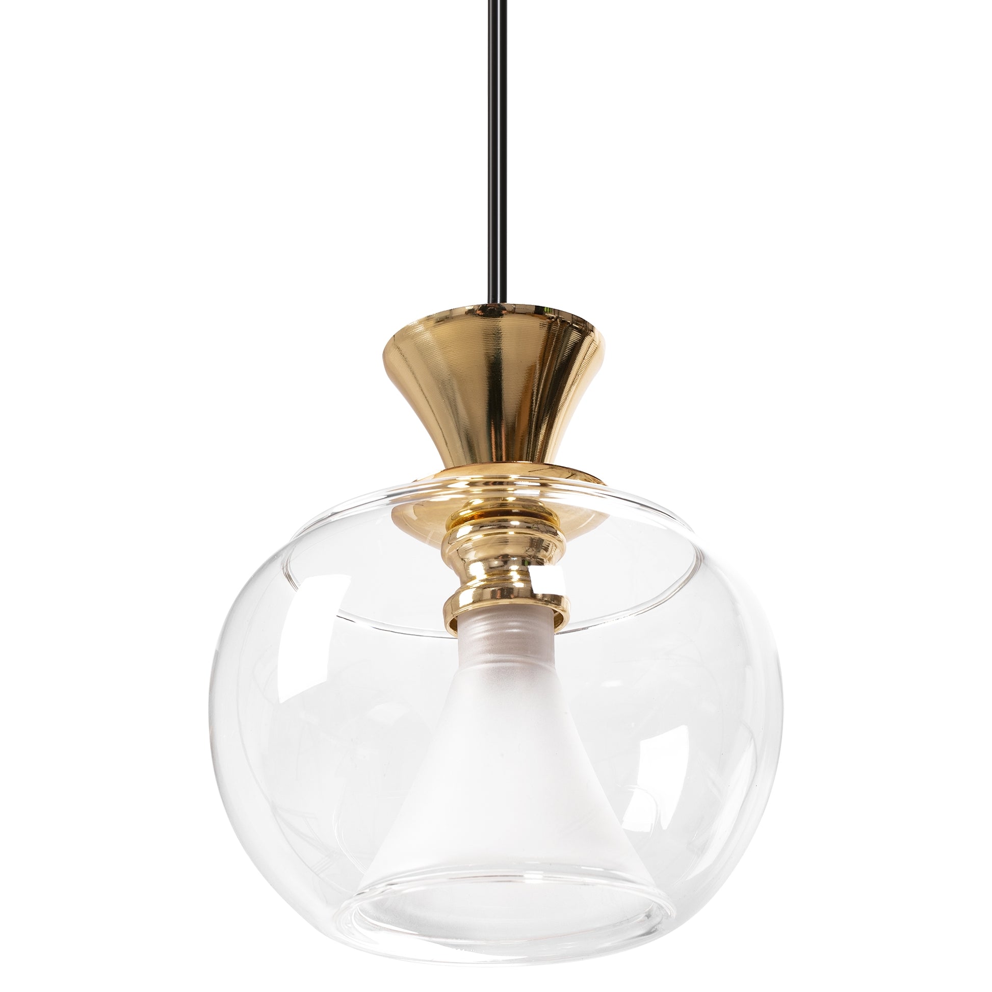 Lampa De Tavan Suspendabila Din Sticla Sfera Auriu APP902-1CP  3
