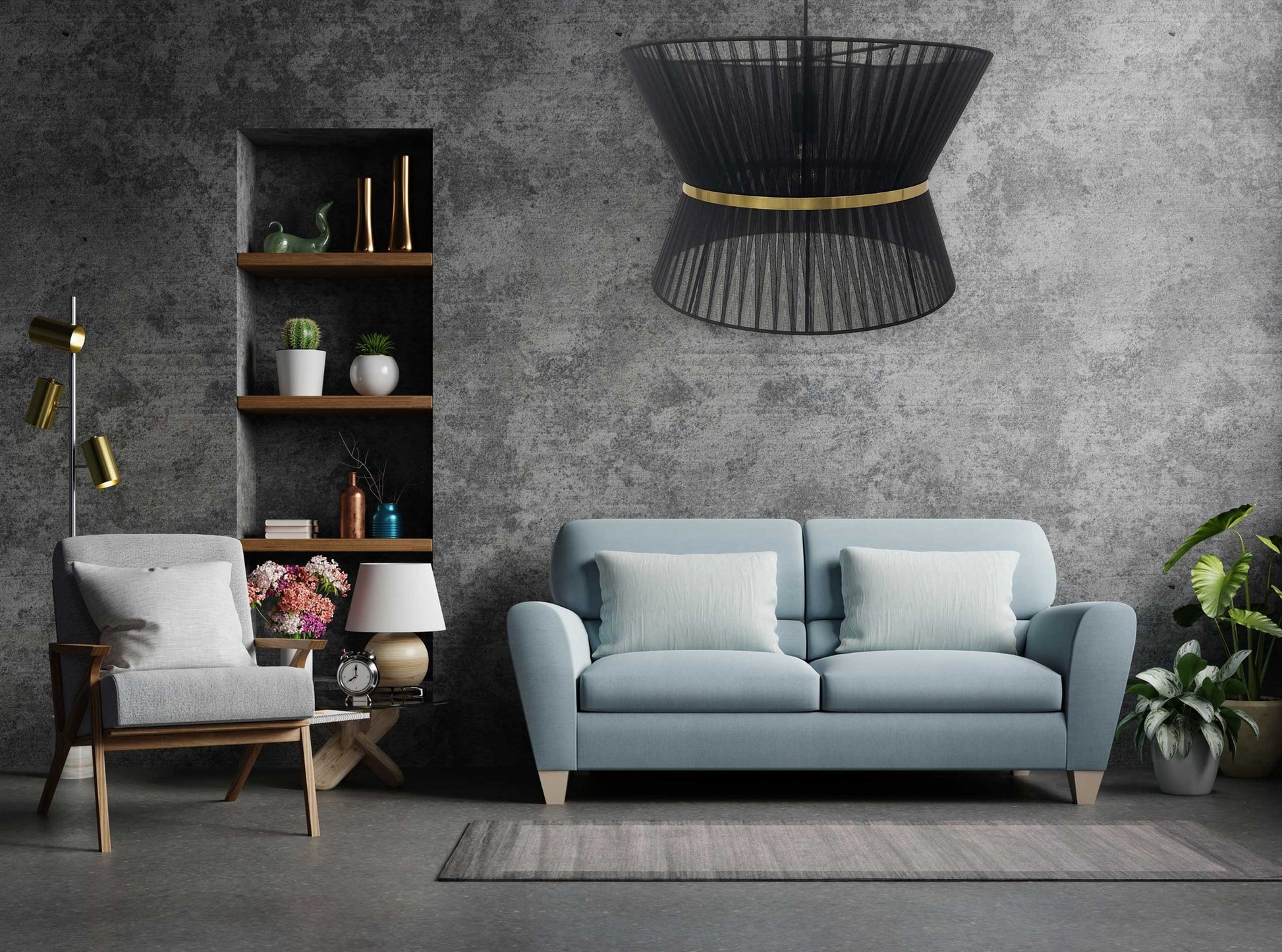 Lampă Suspendată APP1503-1CP Black  3