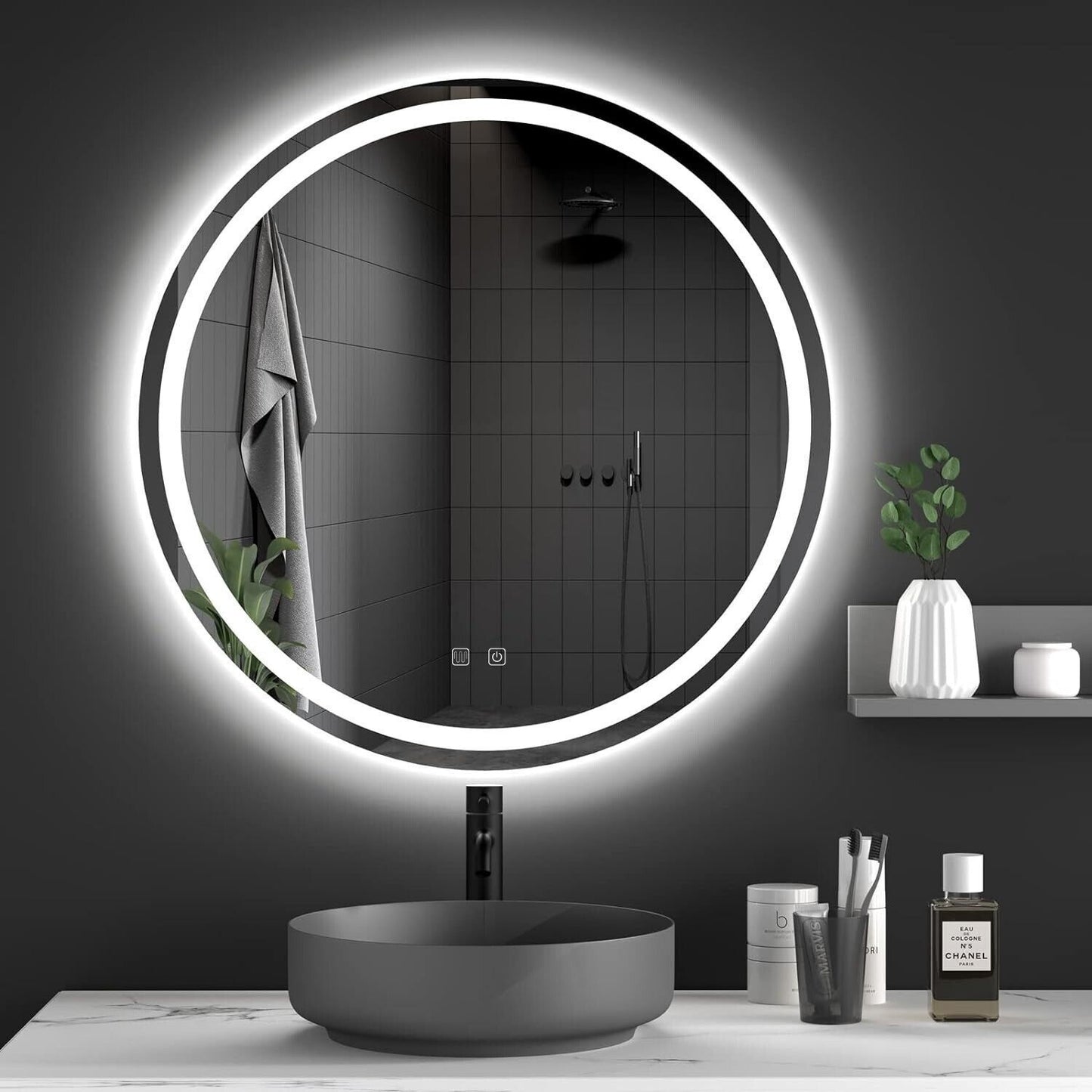 Oglindă LED 70cm BAS  2
