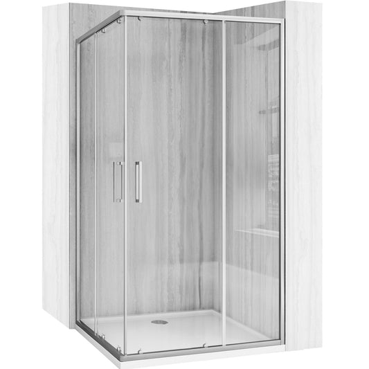 Cabină De Duș Rea City 80x100 Cm Nickel Brush fara cadita 2