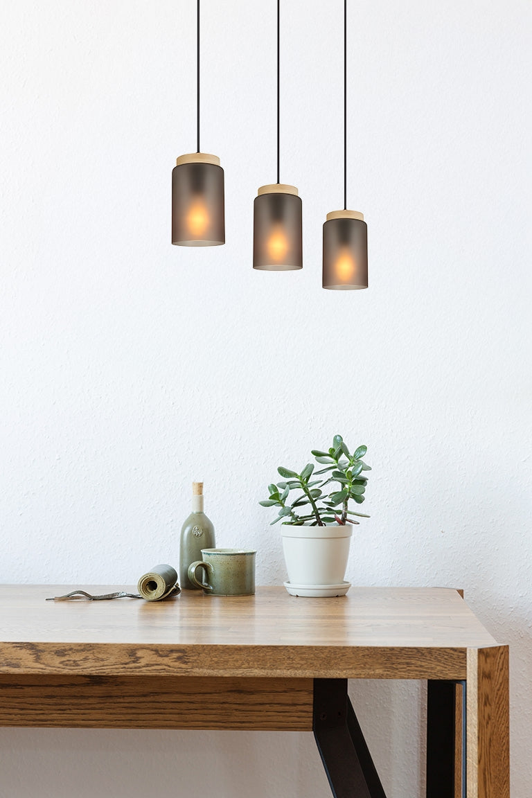 Lampă Suspendată APP1812-3CP Frosted Grey  4