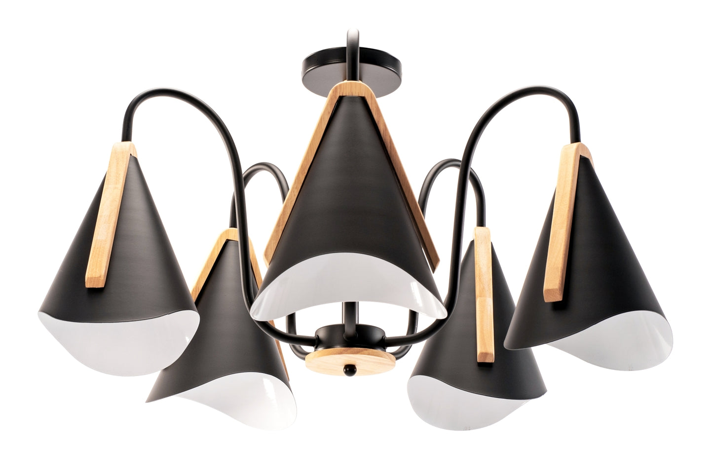 Lampa Neagră Cu Cinci Brațe Scandinave APP607-5C  4