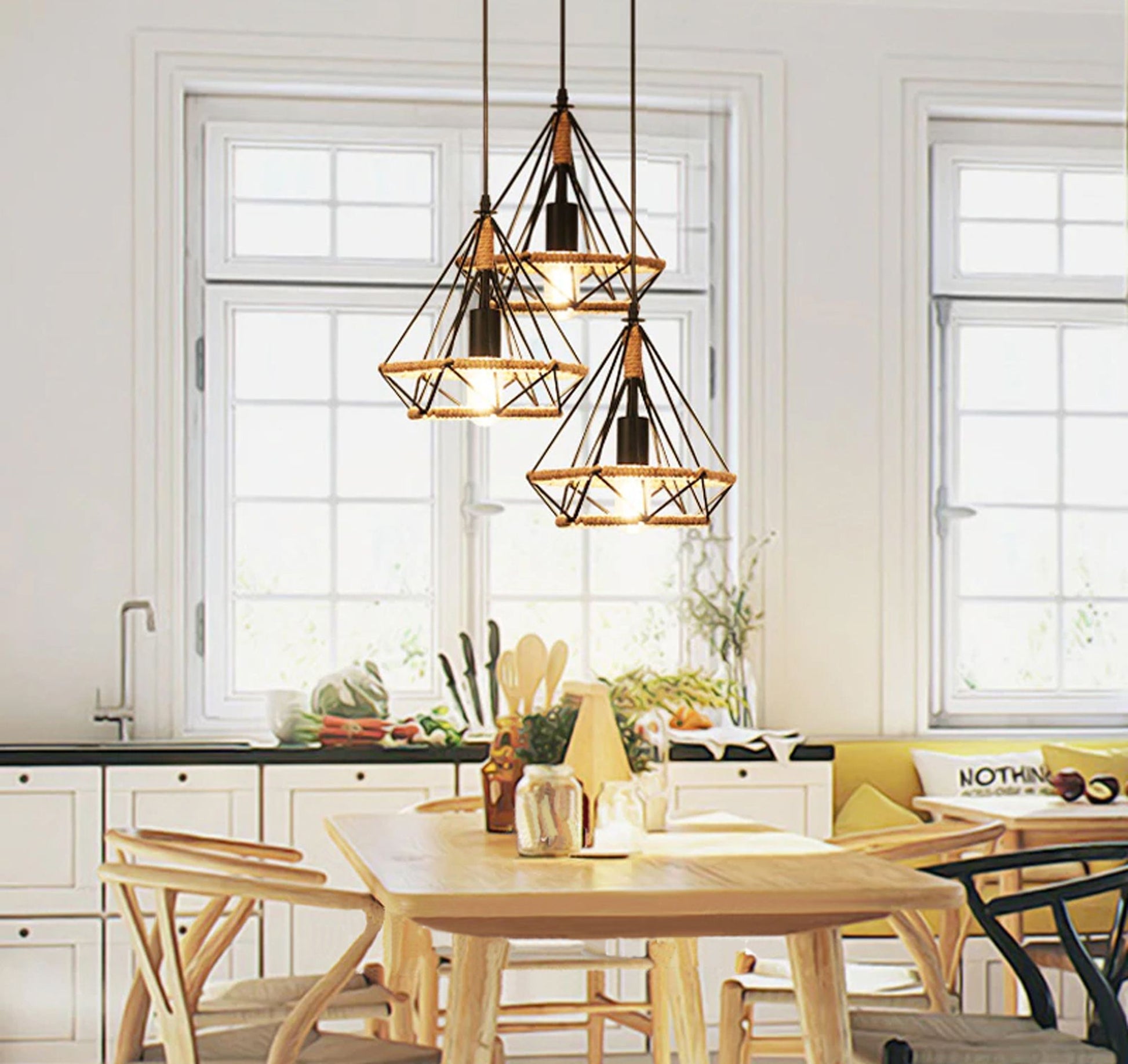 Lampa DE TAVAN SUSPENDABILA IN STIL loft Sfoara APP678-1CP  5