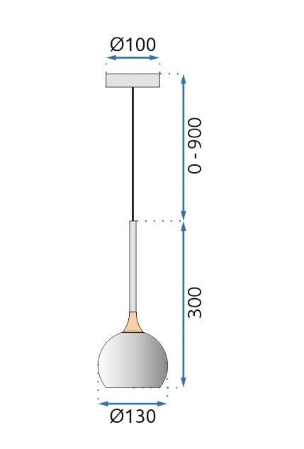 Lampă Suspendată Led G086-1cp Gold  7