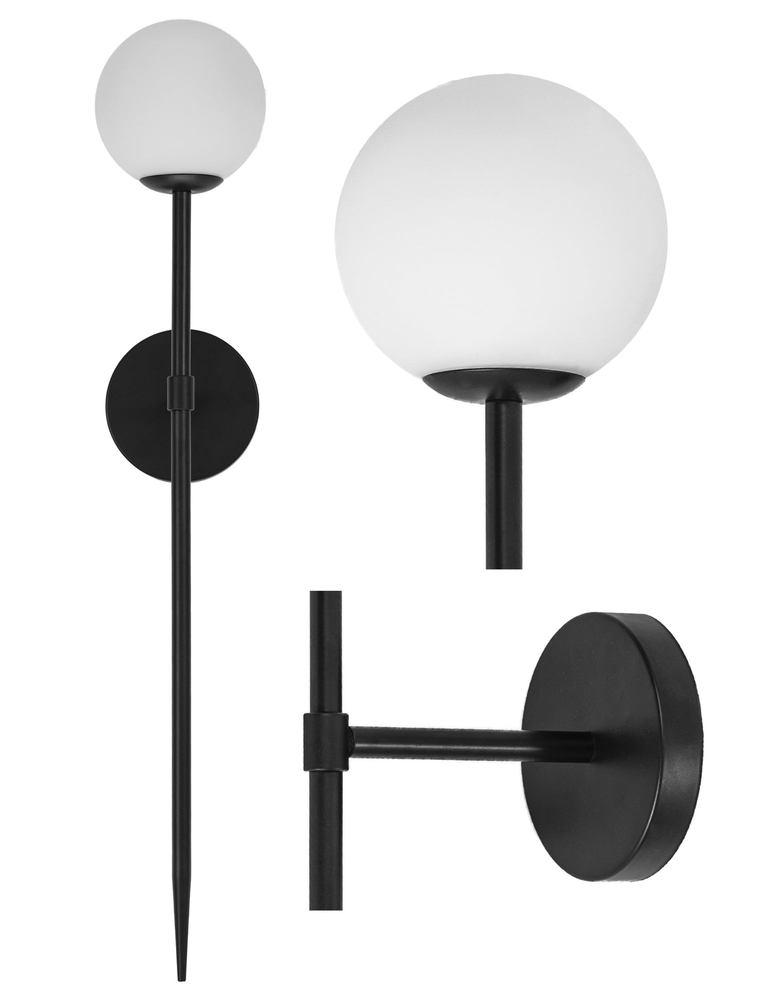 Lampă Modernă Neagra 75cm APP579-1W  1