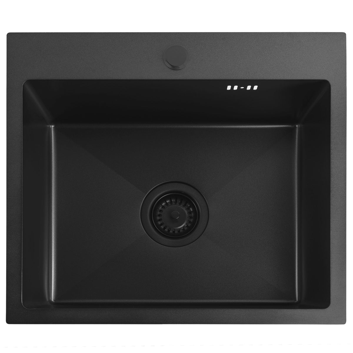 Chiuvetă Din Oțel Cu Set De Accesorii 3 Buc. REA Leo 50 Black Accesorii Bej 9