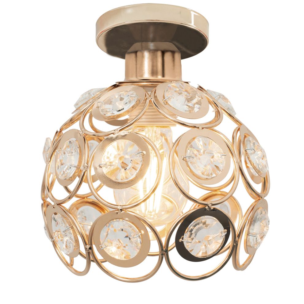 LAMPĂ ELEGANTĂ DE PLAFON APP205-1C CRISTAL AURIU 1