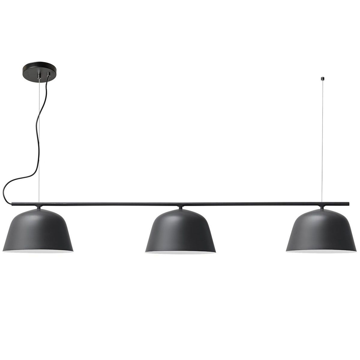Lampă de tavan APP1478-3CP BLACK  1