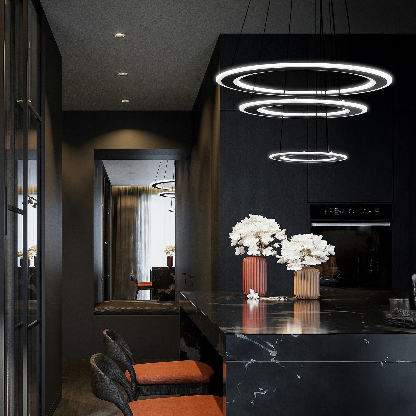 Lampa Led G040-3cp Black  3