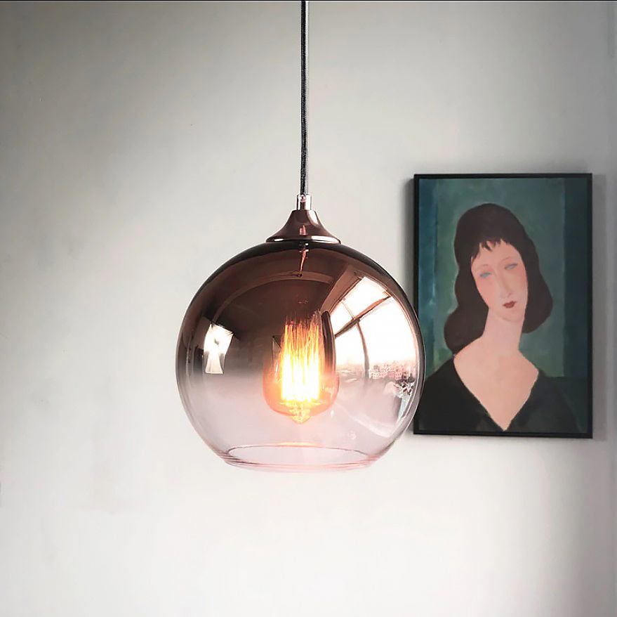Lampa DE TAVAN din sticla APP 313-1CP Rose Gold  5