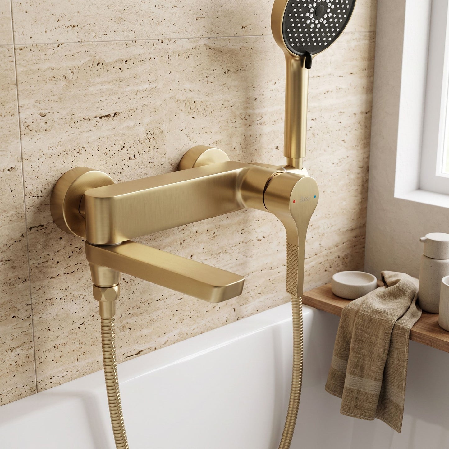 Baterie Pentru Cadă PREMIUM REA Maxim Brush Gold 4