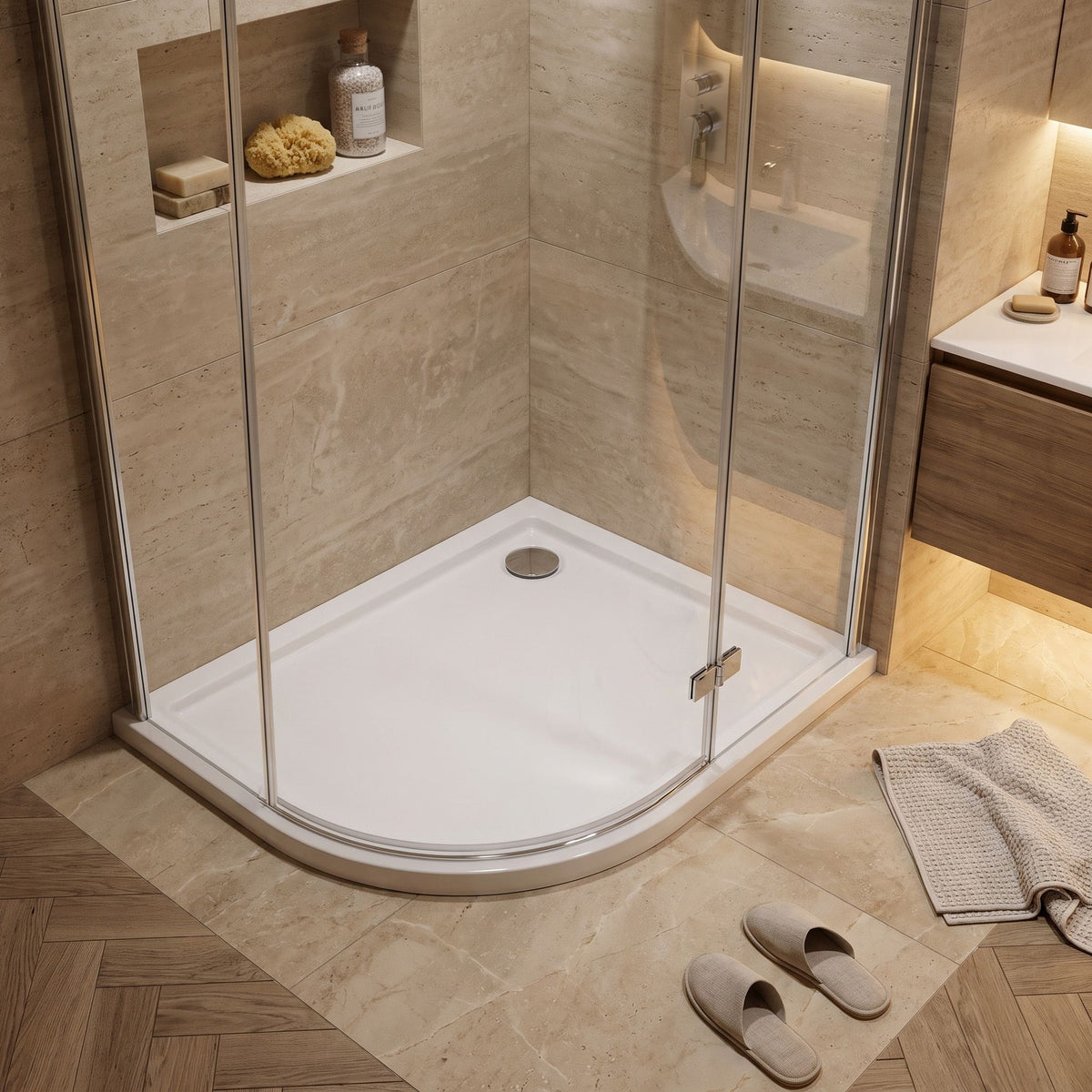 Cadita De Dus Rea Look White 80x100 Stanga 8