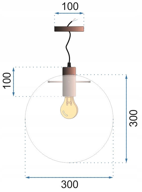 Lampa De Tavan Suspendabila Din Sticla Lassi 30 Cm Rose Gold  9