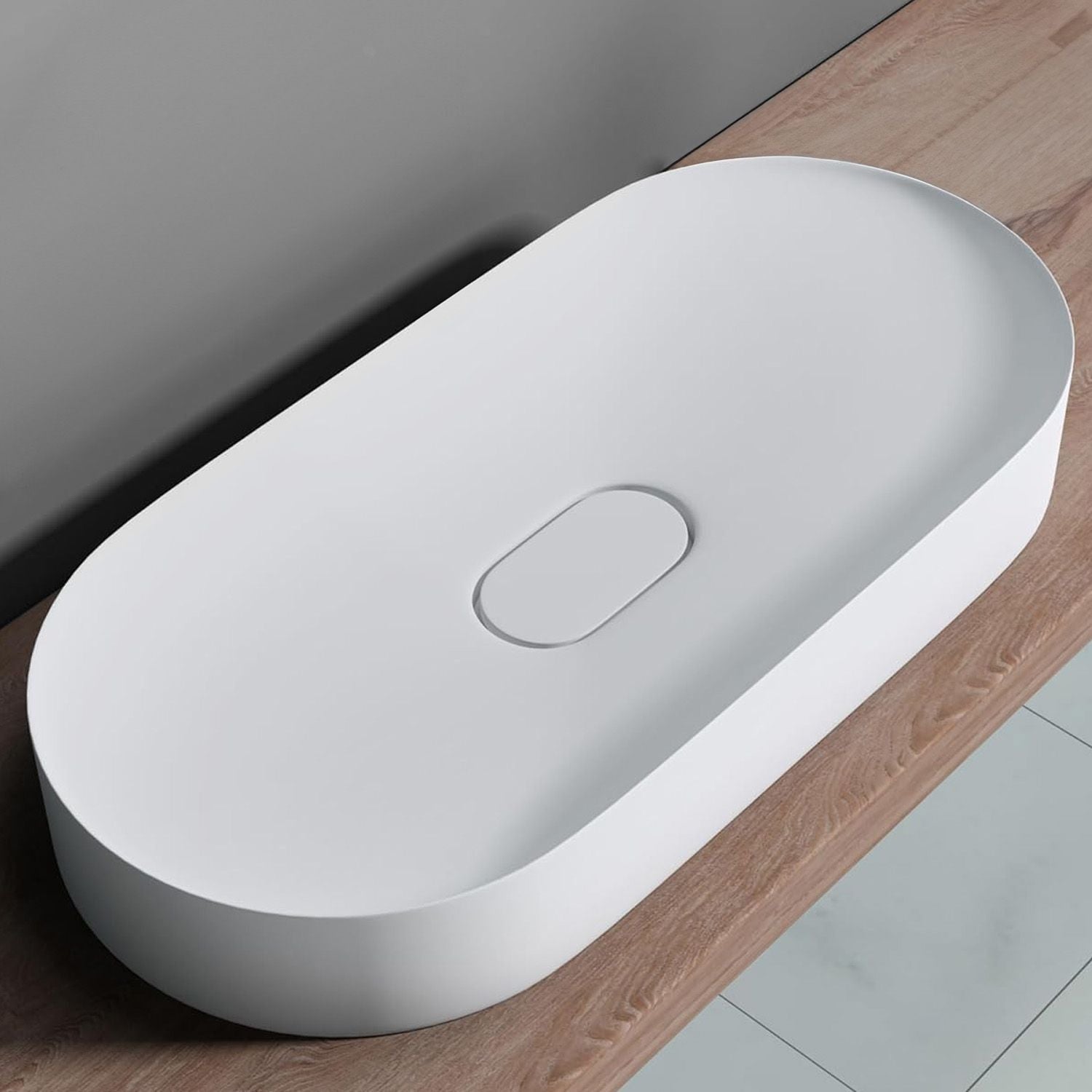 Lavoar pentru blat IRIS 71 CM White 3