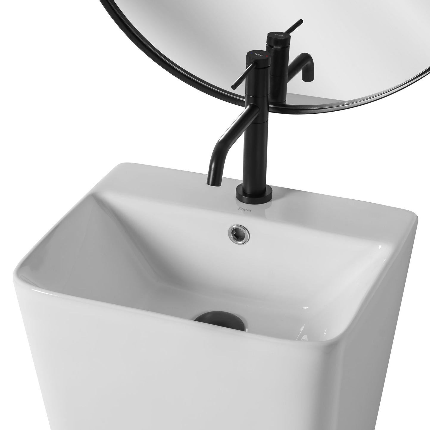 Lavoar podea freestanding Ceramic ARIS Alb  4