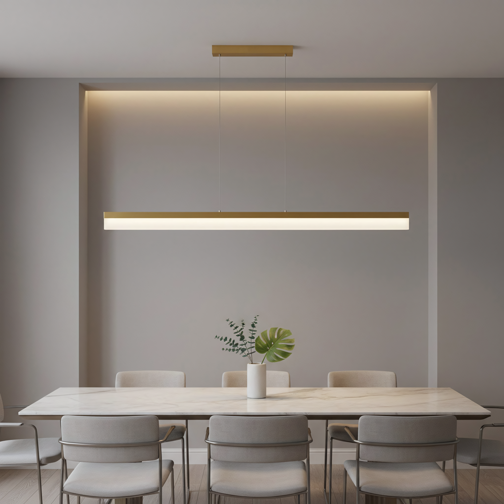 Lampă Suspendată Led App1694-cp 120 Cm Brush Gold  4