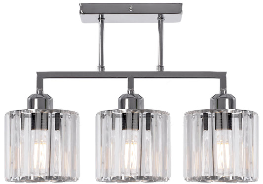 LAMPA SUSPENDABILA GLAMOUR Crom 3xE27 392228 1