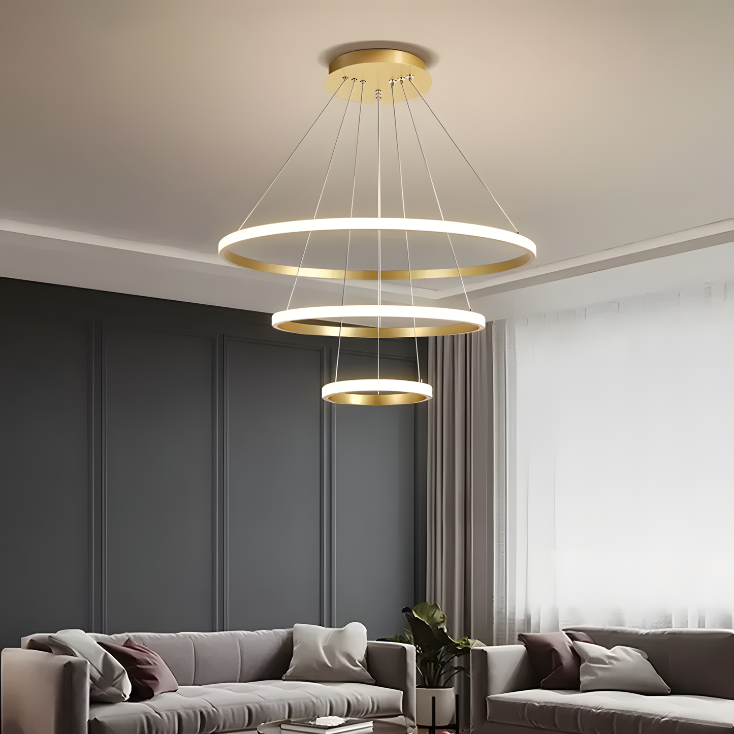 Lampă Suspendată Lhj010-cp4 Brush Gold  9