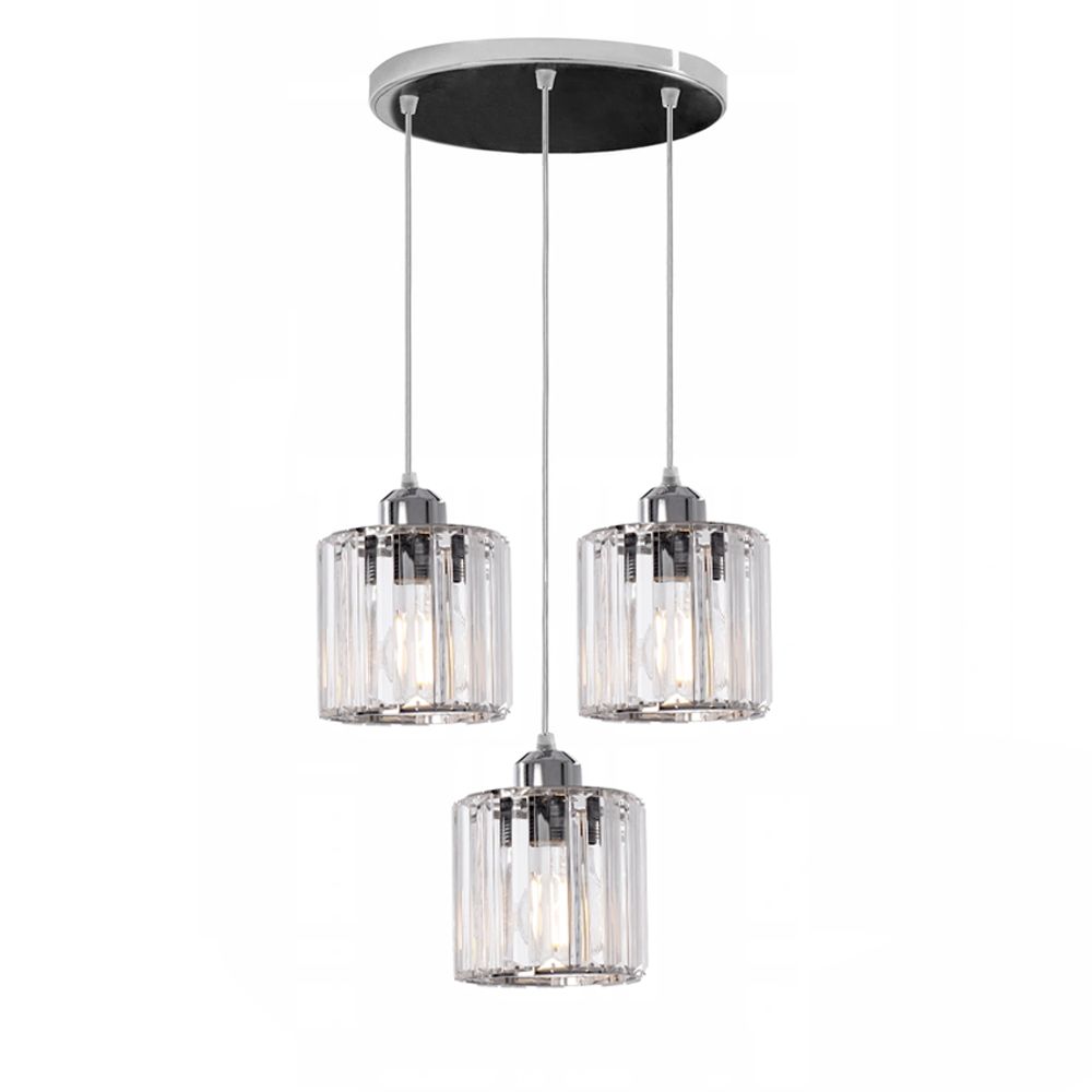 Lampă de tavan cristal argintiu APP510-3CPR  2