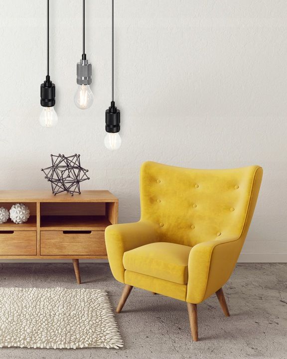 Lampa DE TAVAN SUSPENDABILA Argintiu APP347-1CP  3