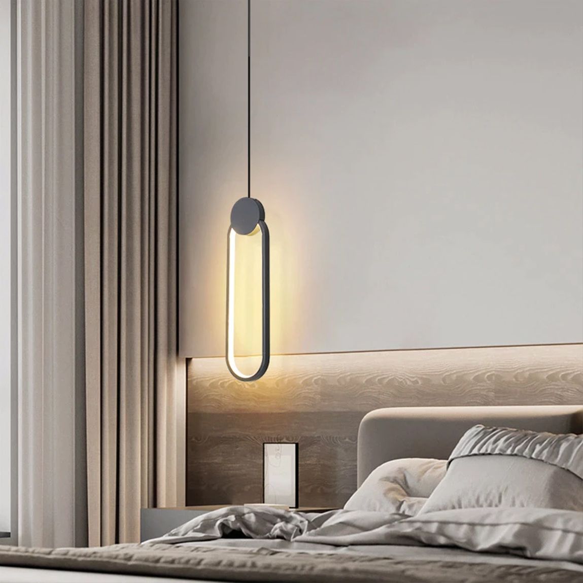 Lampă suspendată de tavan LED APP851-CP BLACK  7
