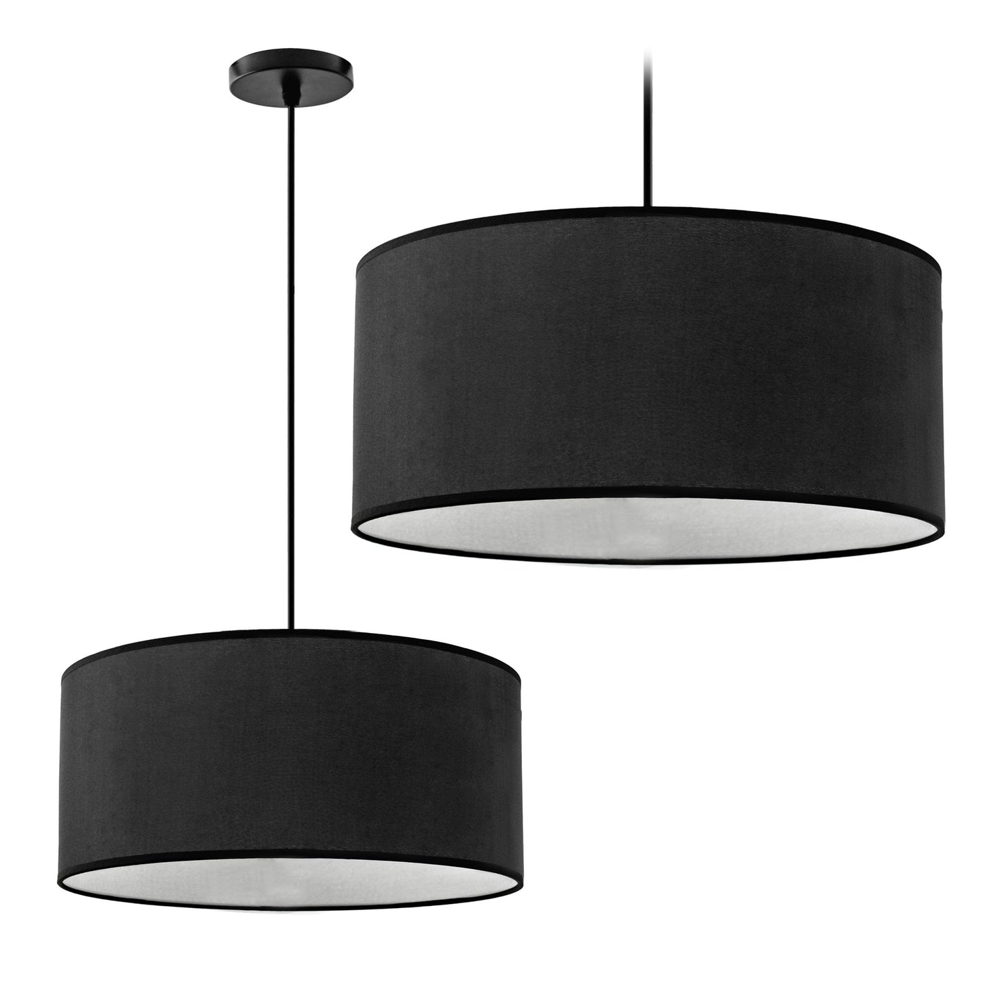 Lampa SUSPENDABILA Black Alb 36cm APP622-1CP 1
