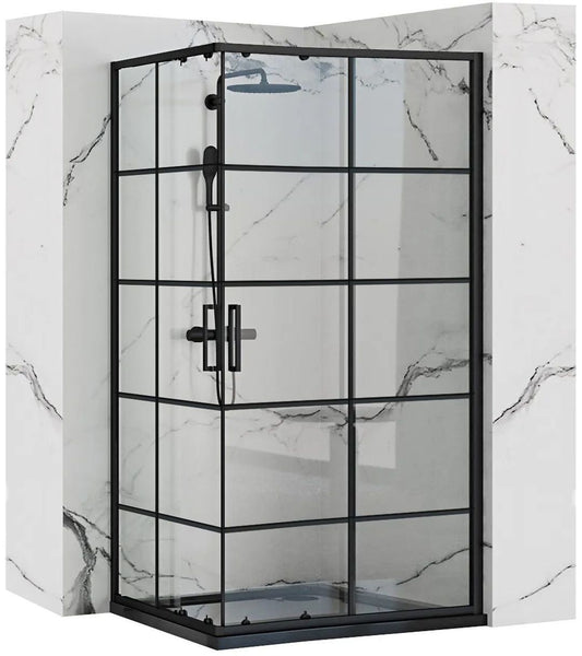 Cabina de dus Rea Concept Black 80x100 fara cadita 1