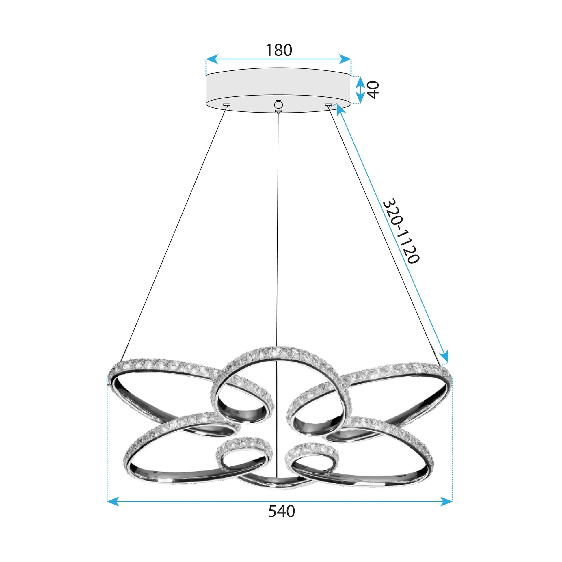 Lampa Led G002-cp Chrome  7