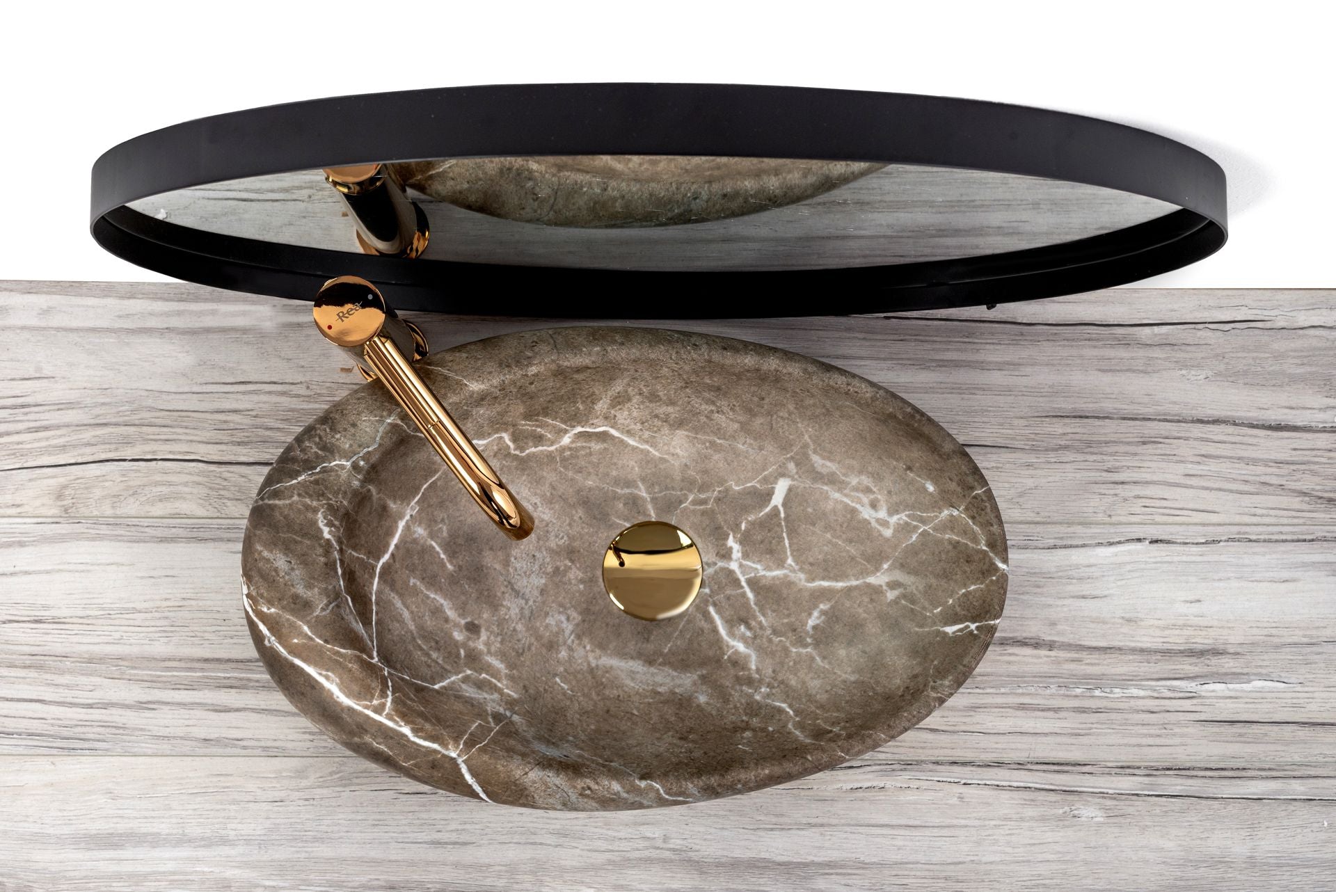 Lavoar pentru blat Rea Roxy B Stone NATURE 4