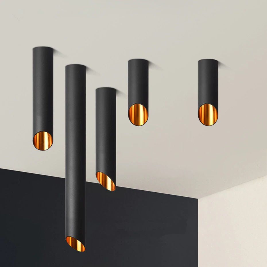 Lampa Plafon Moderna Aurie Neagra 30 Cm APP572-1C  8
