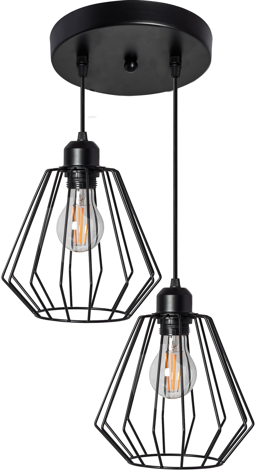 Lampă De Tavan Suspendată Loft Dublu Metalic 392196  1
