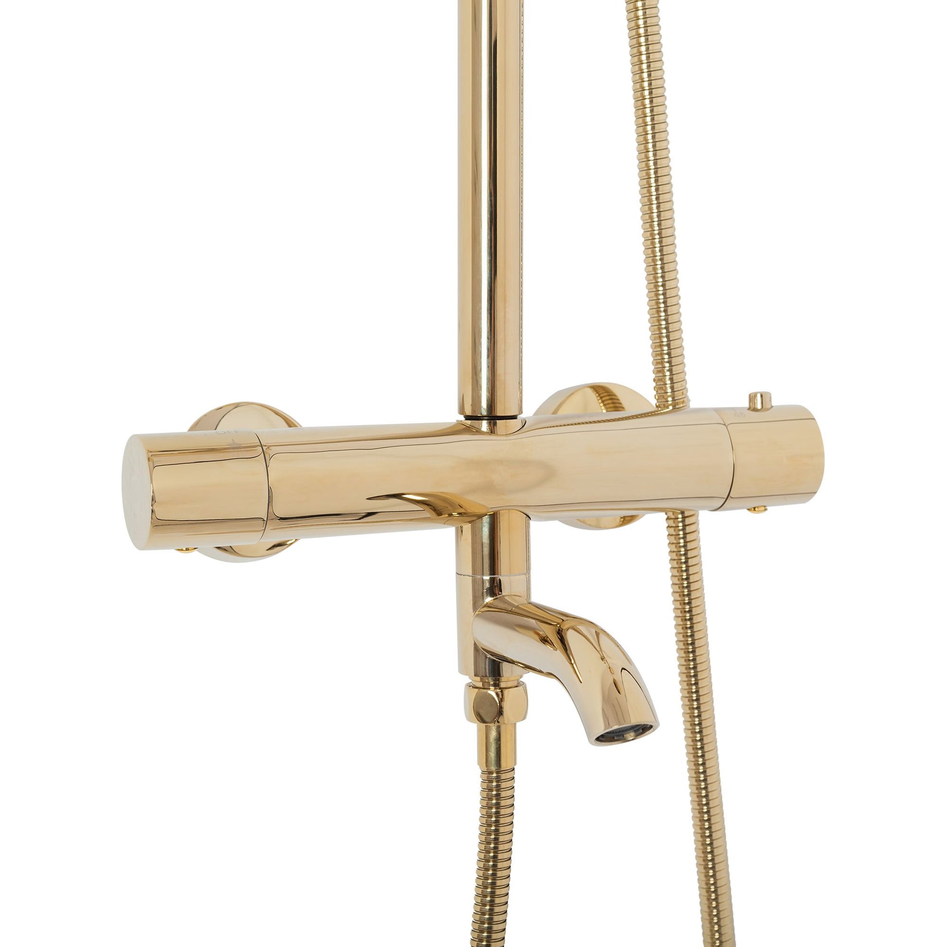 Set de dus cu termostat Lungo Gold Auriu 2