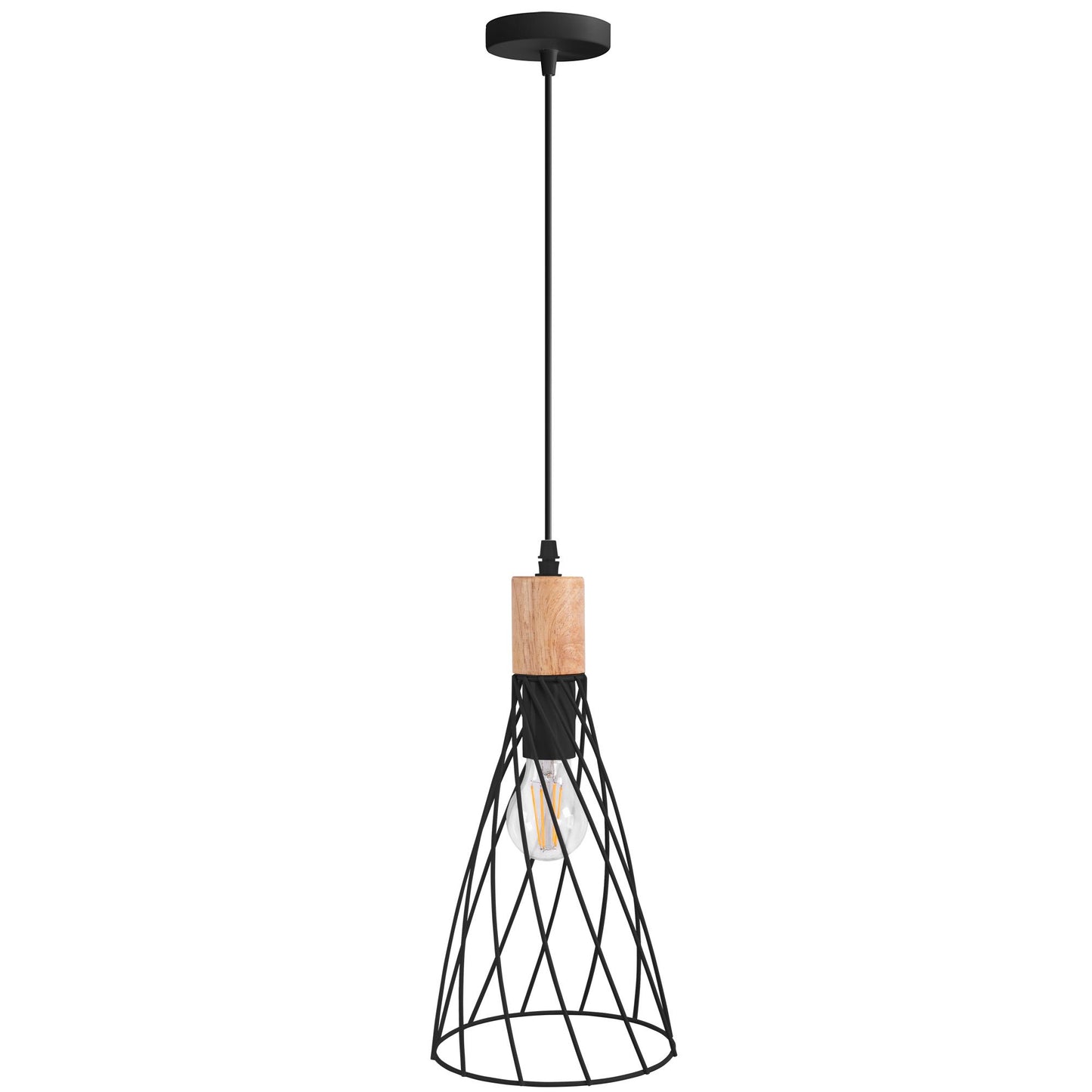 Lampă de tavan APP1268-1CP Black  3