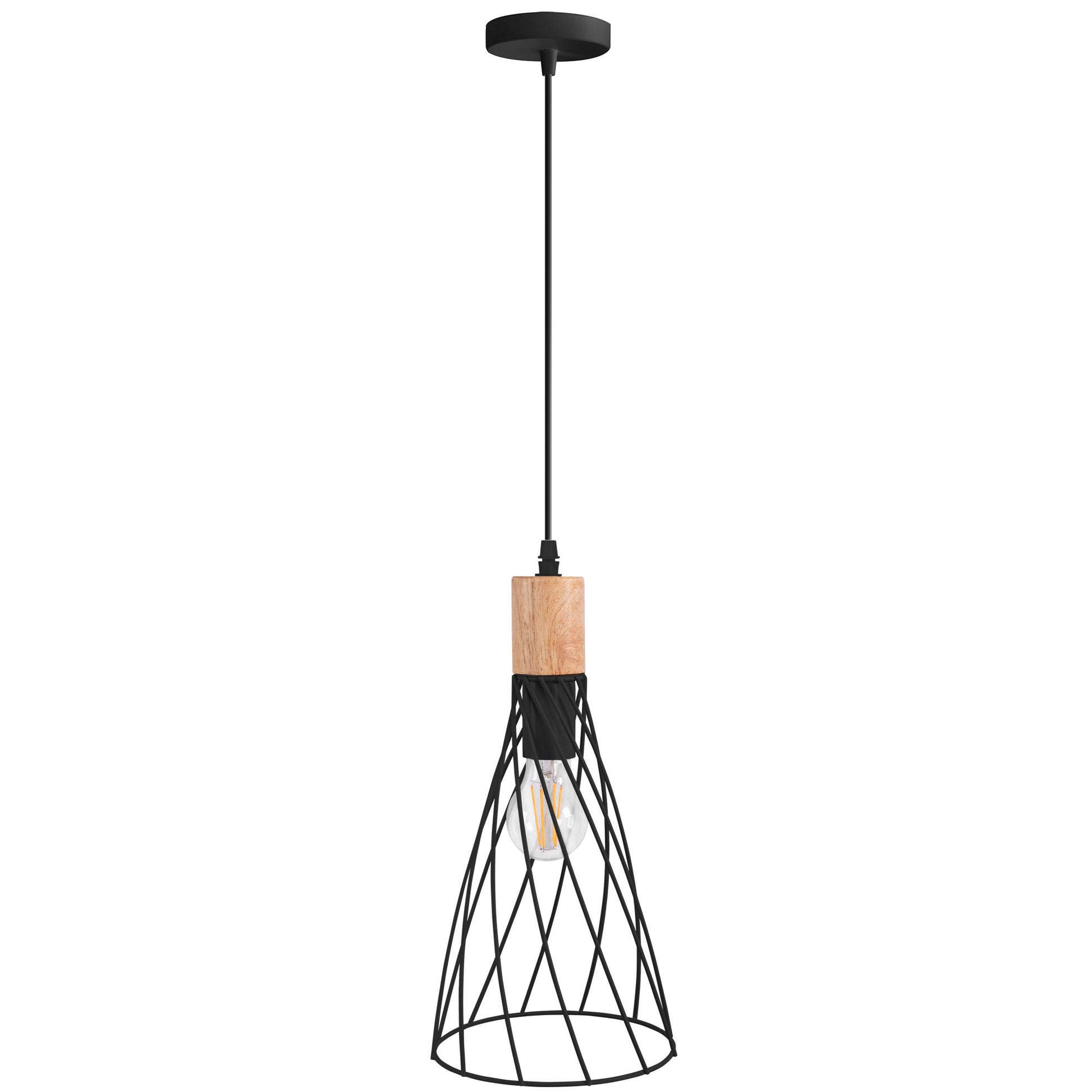 Lampă de tavan APP1268-1CP Black  3
