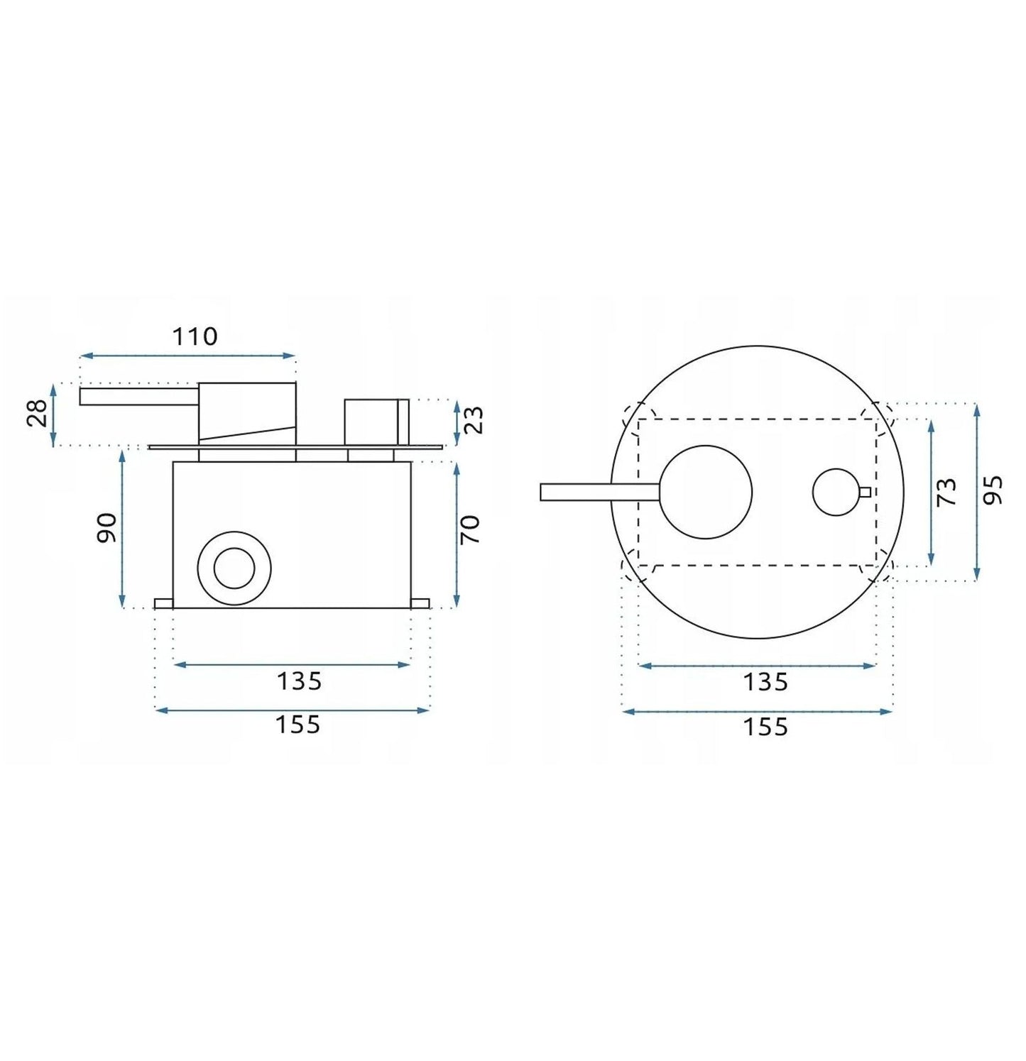 Set De Dus Incastrat Rea Lungo Grip Brush Copper + Box  6
