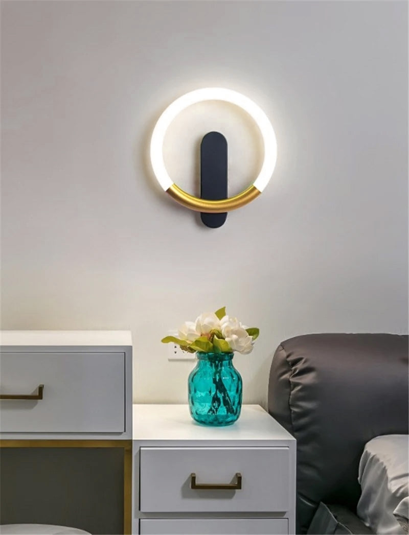 Aplică De Perete Led Lhj068-w C Brush Gold/black  3