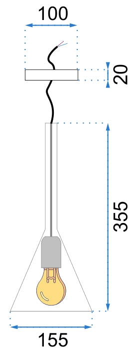 Lampa De Tavan Largo Gri  8