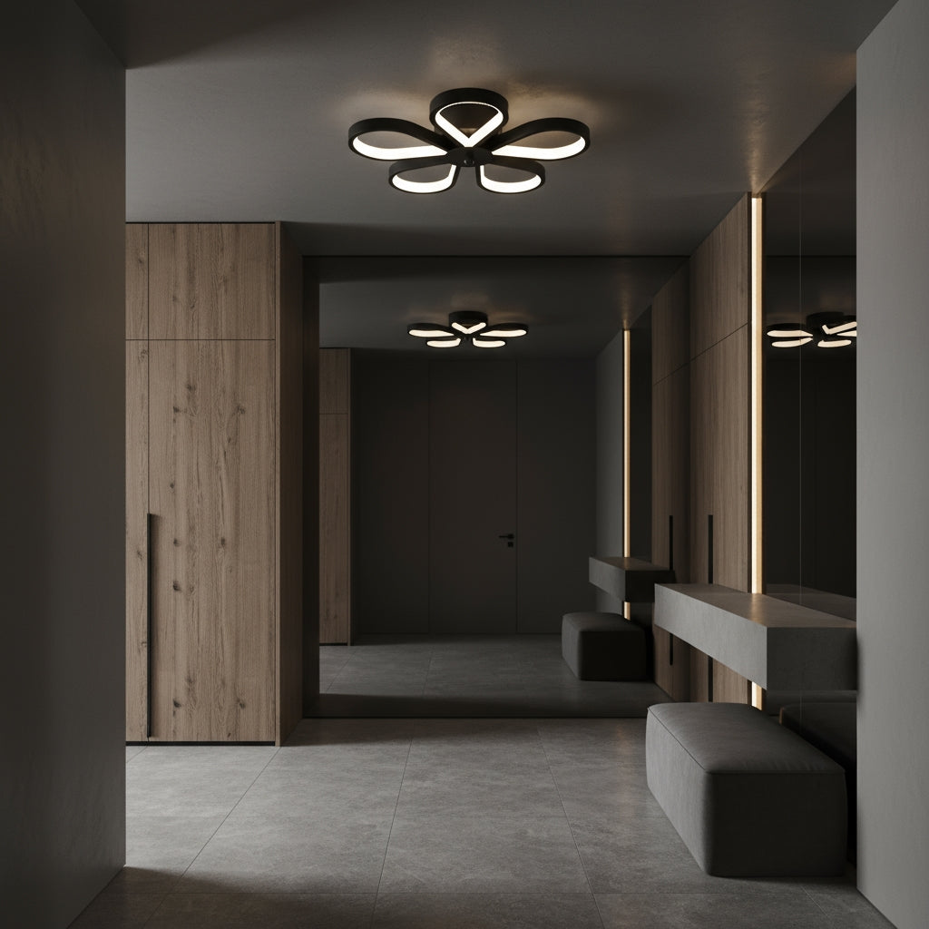 Lampă De Tavan Lhj075-c Black/white Led  4