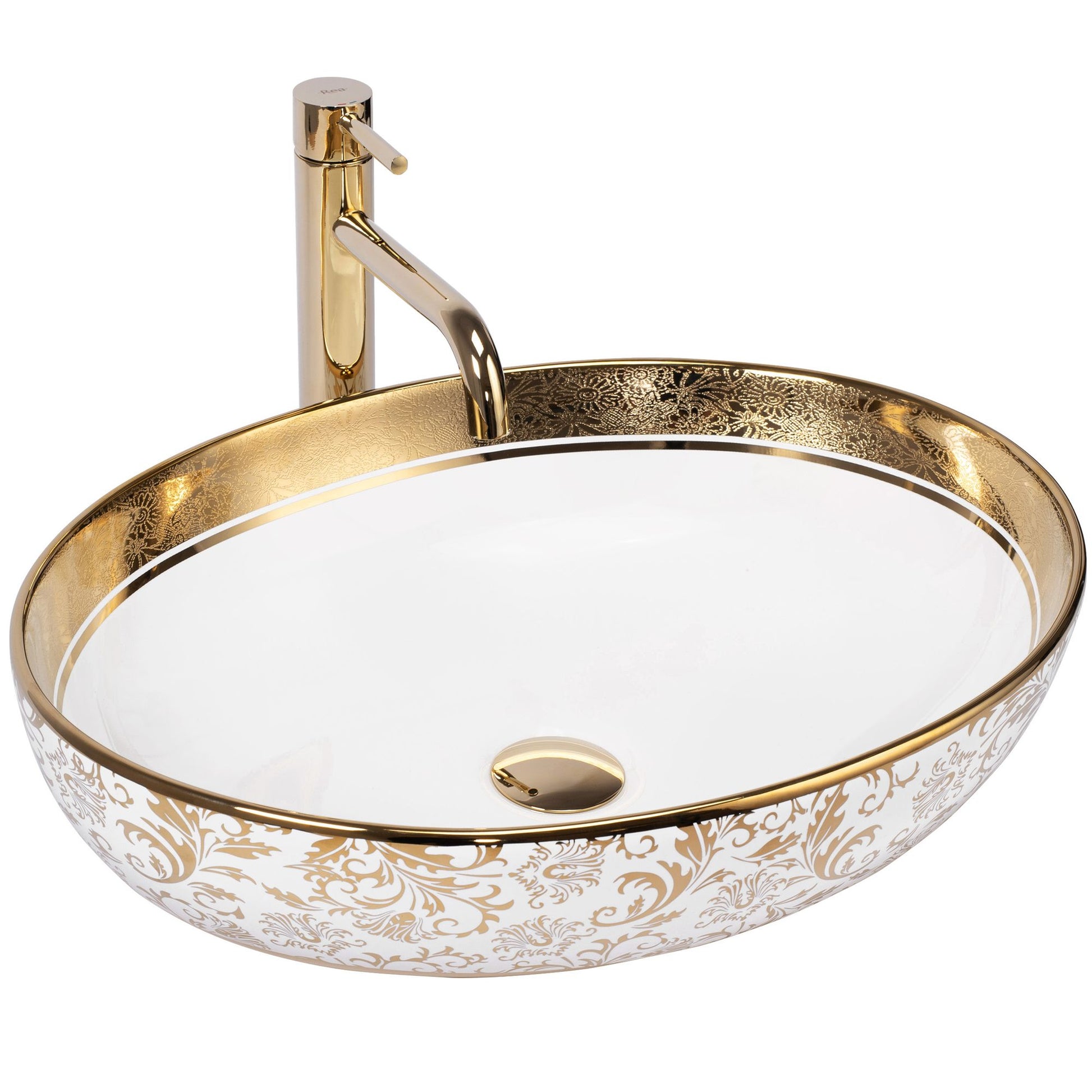 Lavoar pe blat Rea Margot White/Gold 2