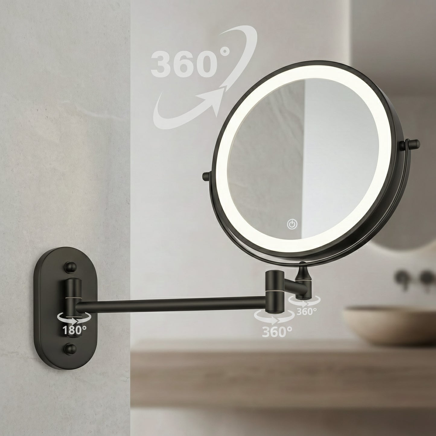 Oglindă LED Glow Black  4